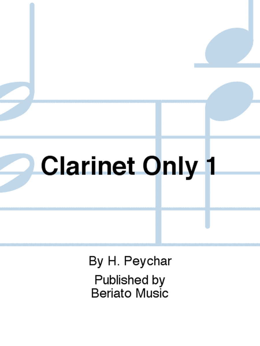 Clarinet Only 1