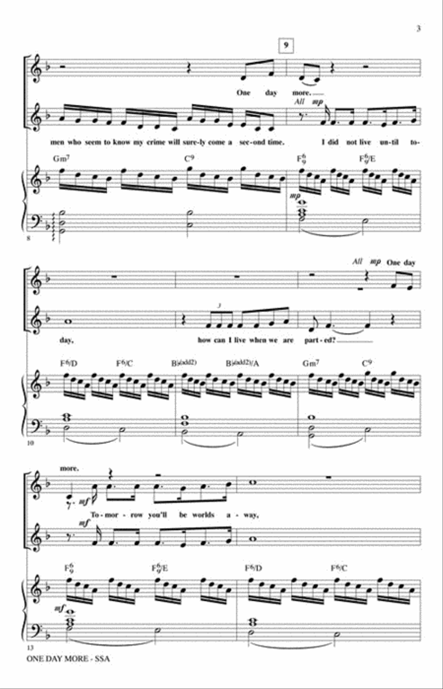 One Day More SSA scores gallery preview page 3