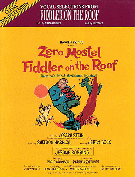 Vocal Selections From "Fiddler On The Roof "