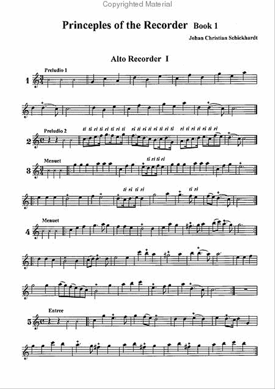 Principes de la flute(Principles of the flute) Book 1 Flute scores gallery preview page 2