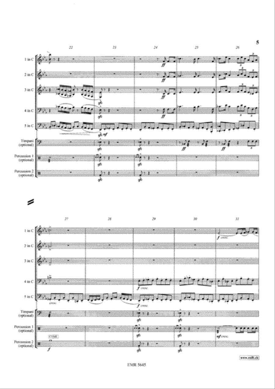 A Festive Intrada A Festive Intrada Brass Band scores gallery preview page 5