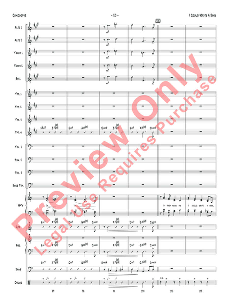I Could Write a Book Jazz Ensemble scores gallery preview page 23