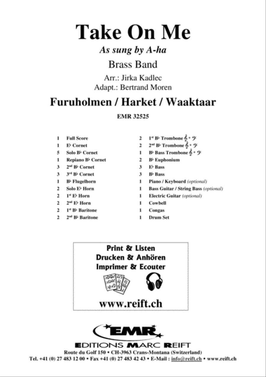 Take On Me Take On Me Brass Band scores gallery preview page 2