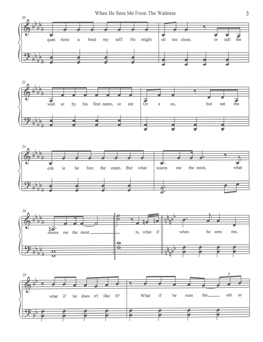 When He Sees Me Small Ensemble scores gallery preview page 3