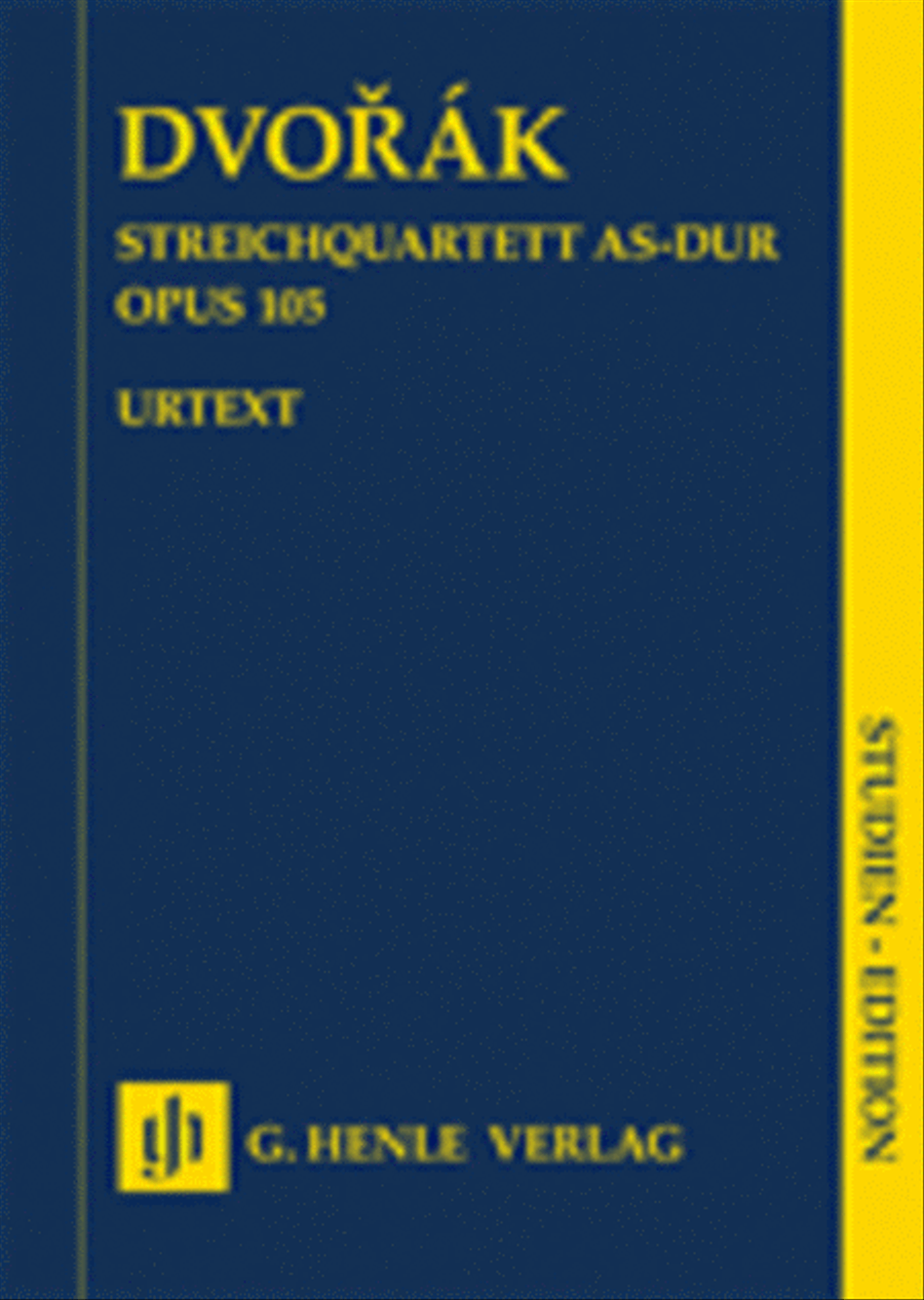 String Quartet A-flat Major Op. 105 String Quartet scores gallery preview page 1