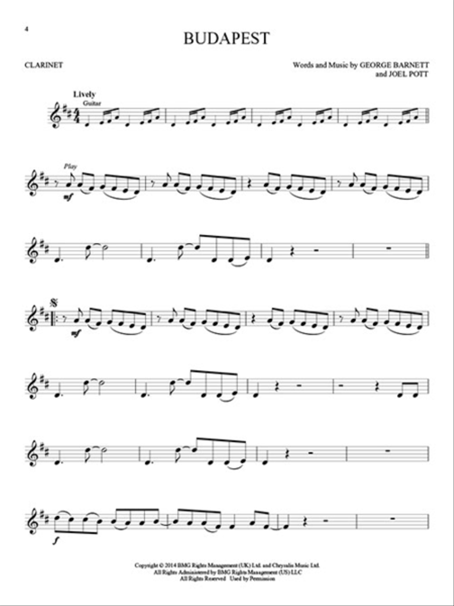 Top Hits Top Hits Clarinet Solo scores gallery preview page 3