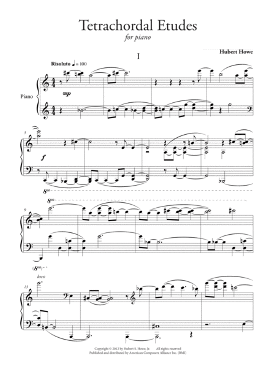 [Howe] Tetrachordal Etudes Piano Method scores gallery preview page 4