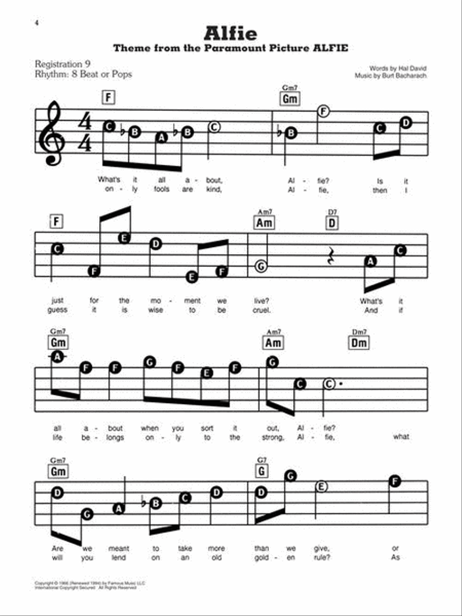 More of the Best Songs Ever – 2nd Edition Electronic Keyboard scores gallery preview page 5
