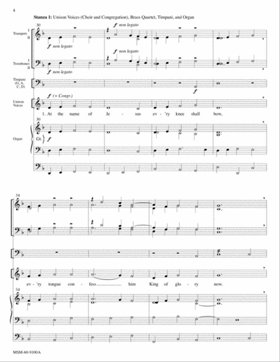 At the Name of Jesus At the Name of Jesus Choir scores gallery preview page 4