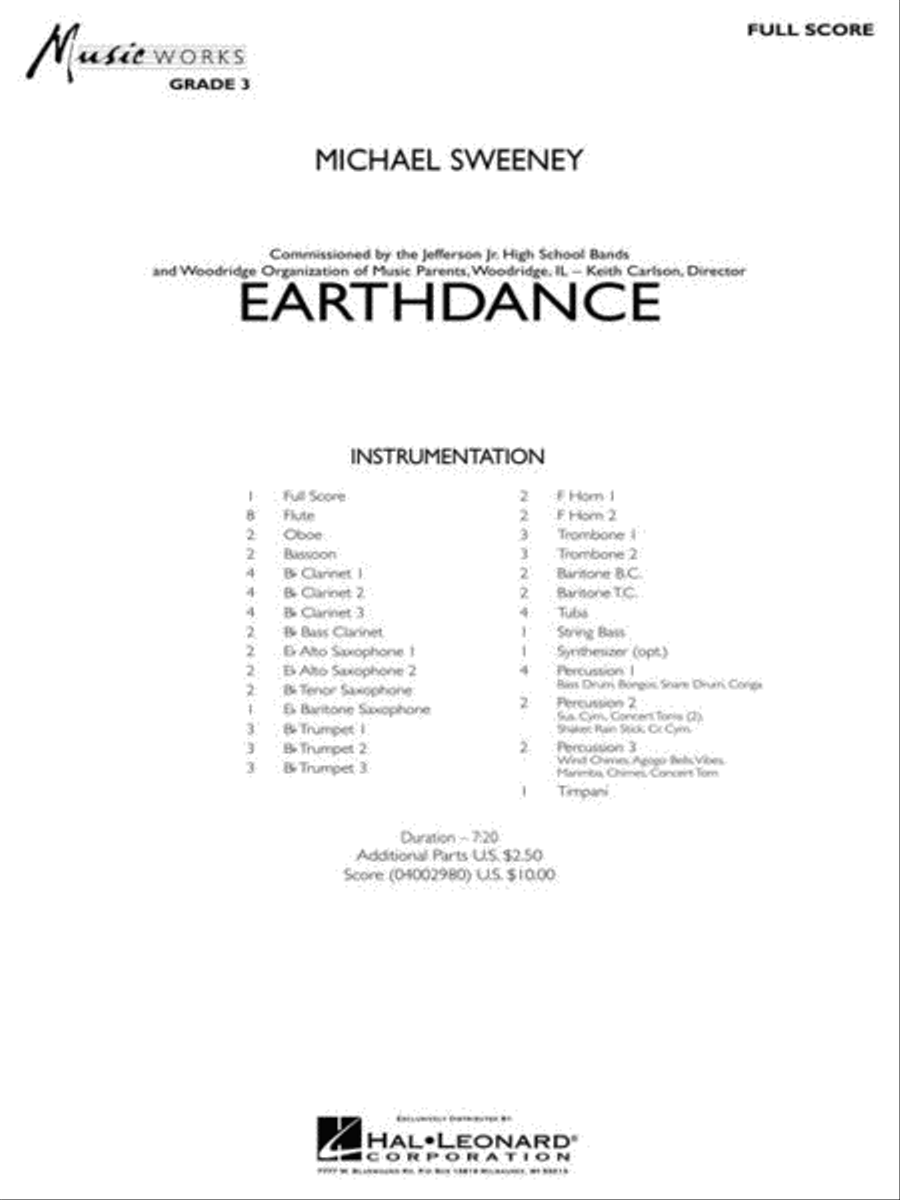 Earthdance Concert Band scores gallery preview page 3