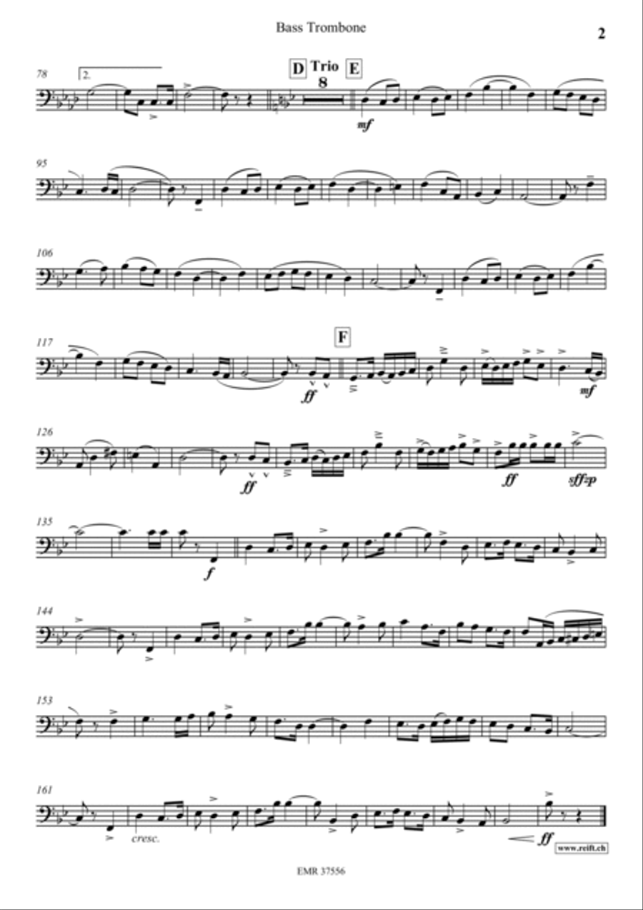 Celebration March Trombone scores gallery preview page 3