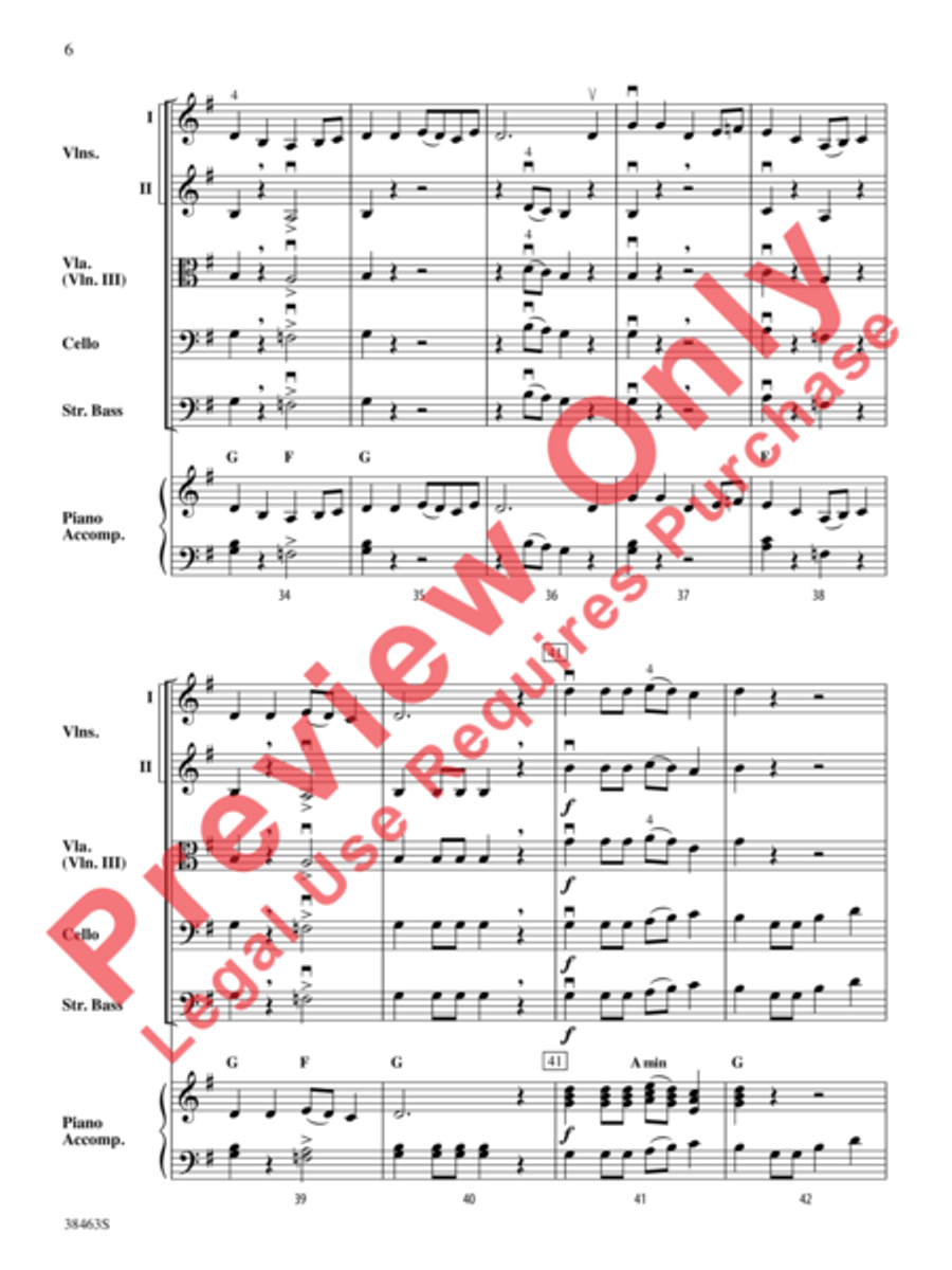 Two Modal Episodes String Orchestra scores gallery preview page 7