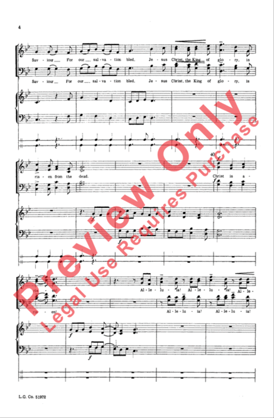 His Spirit Leads On His Spirit Leads On 4-Part scores gallery preview page 4
