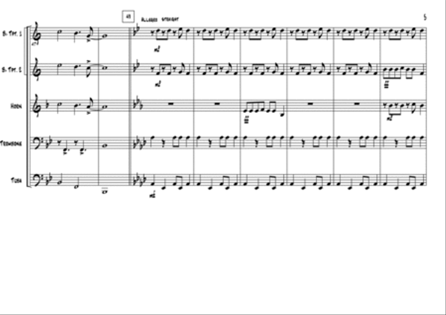 Christmas Medley Brass Ensemble scores gallery preview page 6