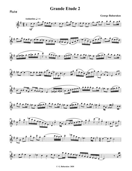 Flute Grande Etude II - Based On Greek Trad.Themes image number null