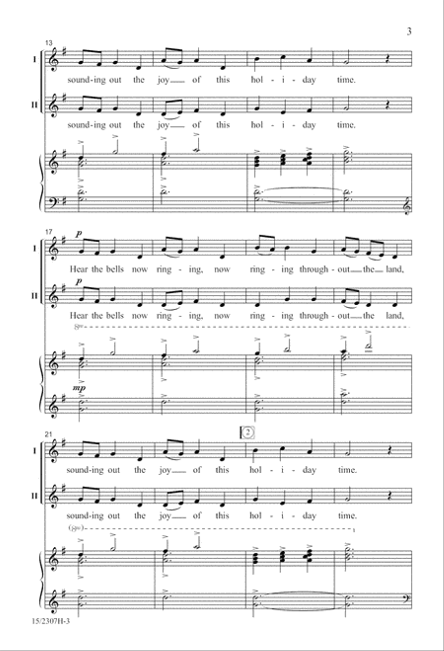 A Bell Carol 2-Part scores gallery preview page 3