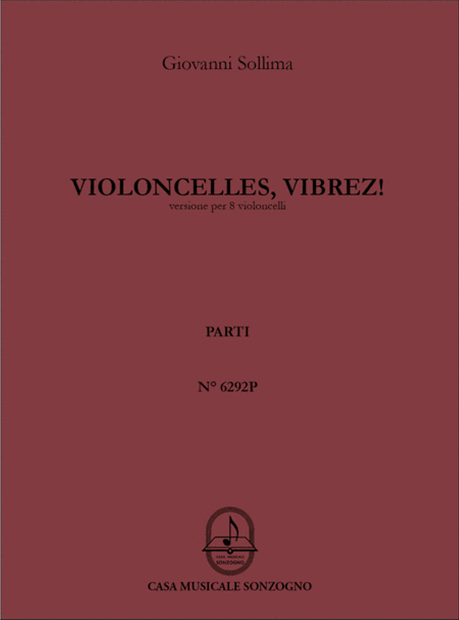 Violoncelles, vibrez! versione per 8 violoncelli Cello scores gallery preview page 1