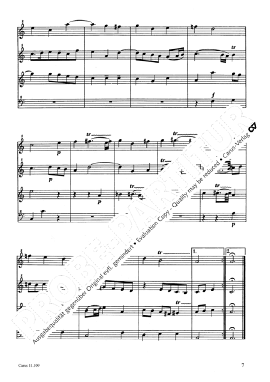 Kleine Suite Recorder scores gallery preview page 10