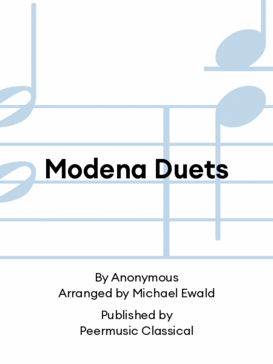 Modena Duets Chamber Music scores gallery preview page 1