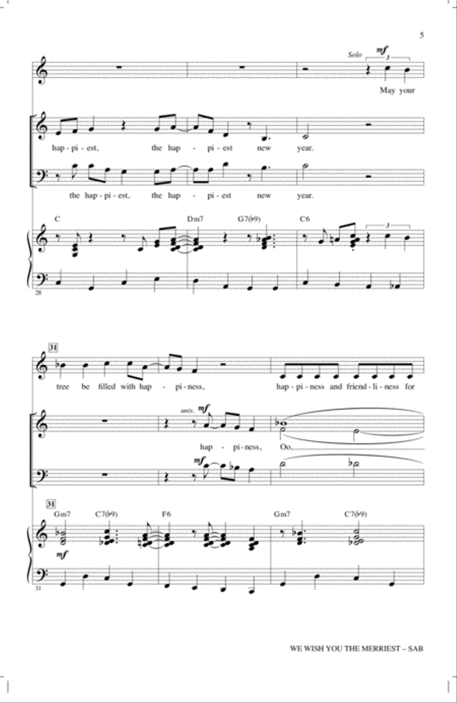 We Wish You The Merriest We Wish You The Merriest 3-Part scores gallery preview page 4