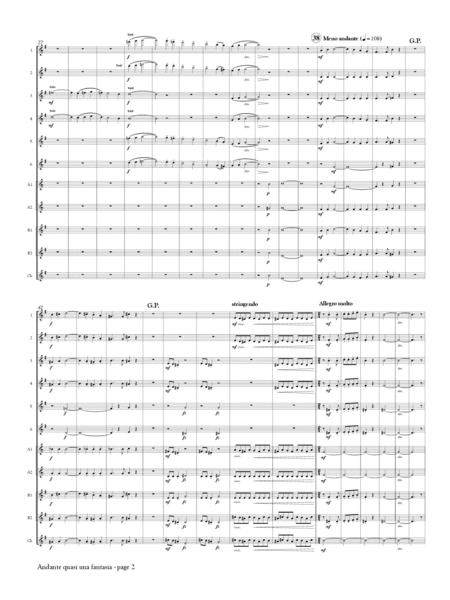 Finale (Quasi una fantasia) from Symphony No. 1 for Flute Choir