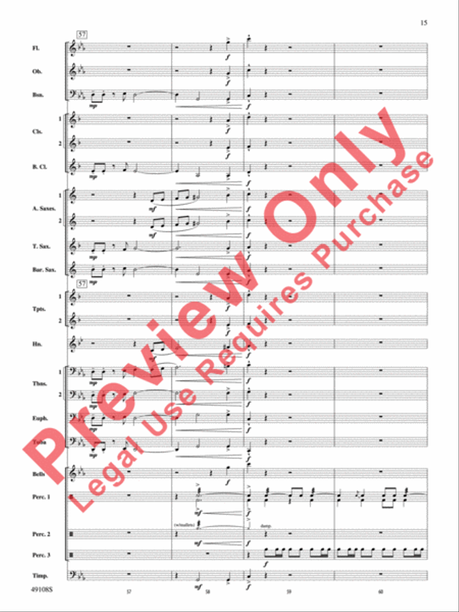 Tango for Two Left Feet Tango for Two Left Feet Concert Band scores gallery preview page 16
