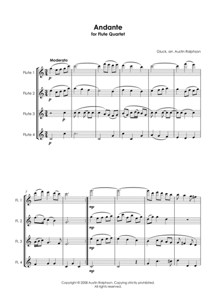 Slow Melody Bundle - flute quartet book / pack image number null