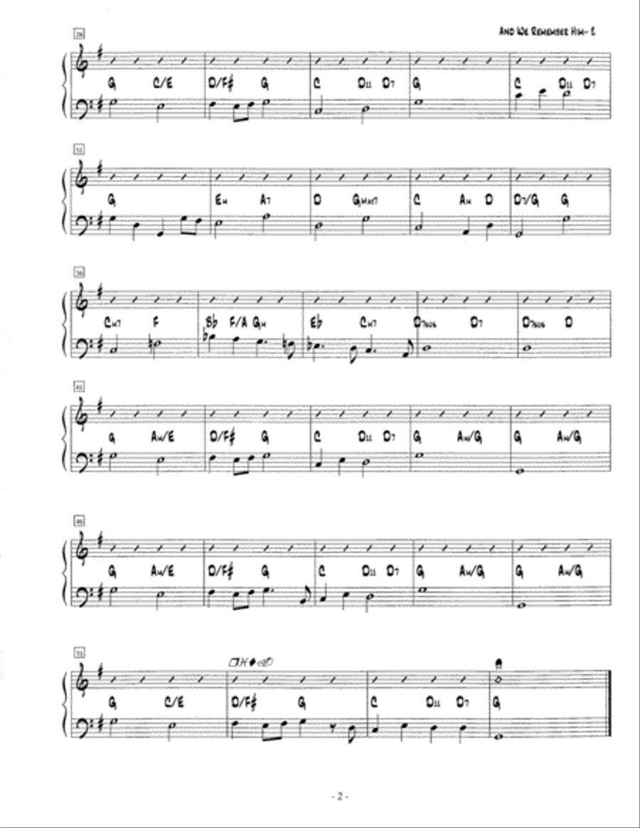 And We Remember Him And We Remember Him Set of Parts scores gallery preview page 5