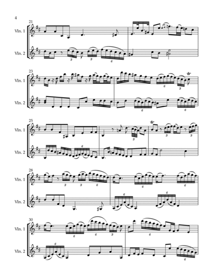 Two Violin Sonata #2 in D Major Op. 5 I. Andante image number null