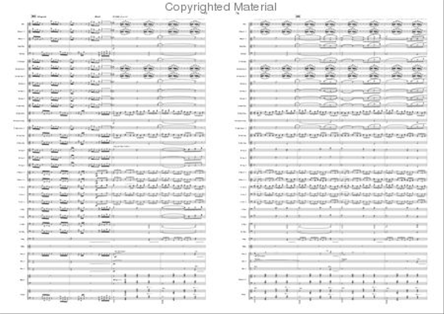 Variations on a Pentatonic Theme Concert Band scores gallery preview page 38