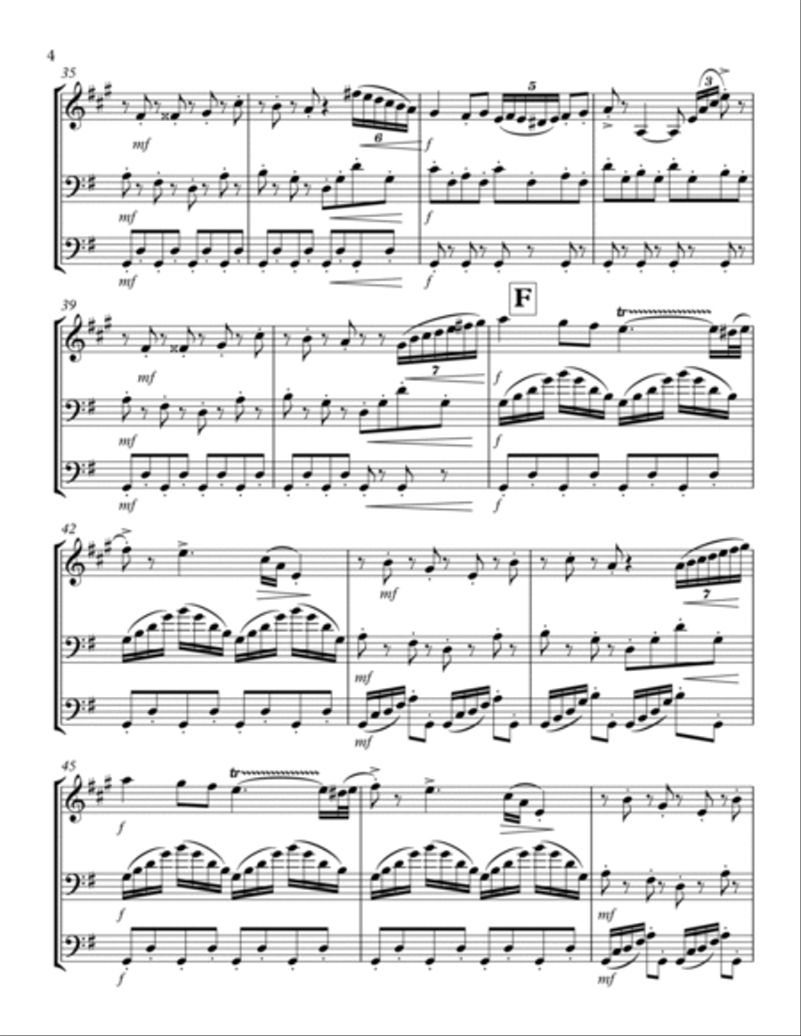 Chinese Dance (Nutcracker Suite): Brass Trio Brass Trio scores gallery preview page 4