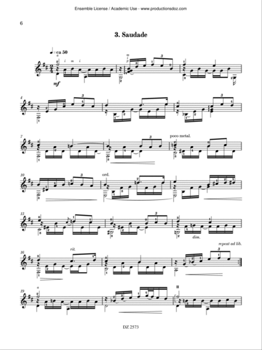 Spleen Songs, vol. 2 Spleen Songs, vol. 2 Classical Guitar scores gallery preview page 6