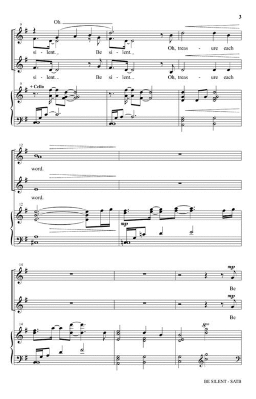 Be Silent Divisi scores gallery preview page 5