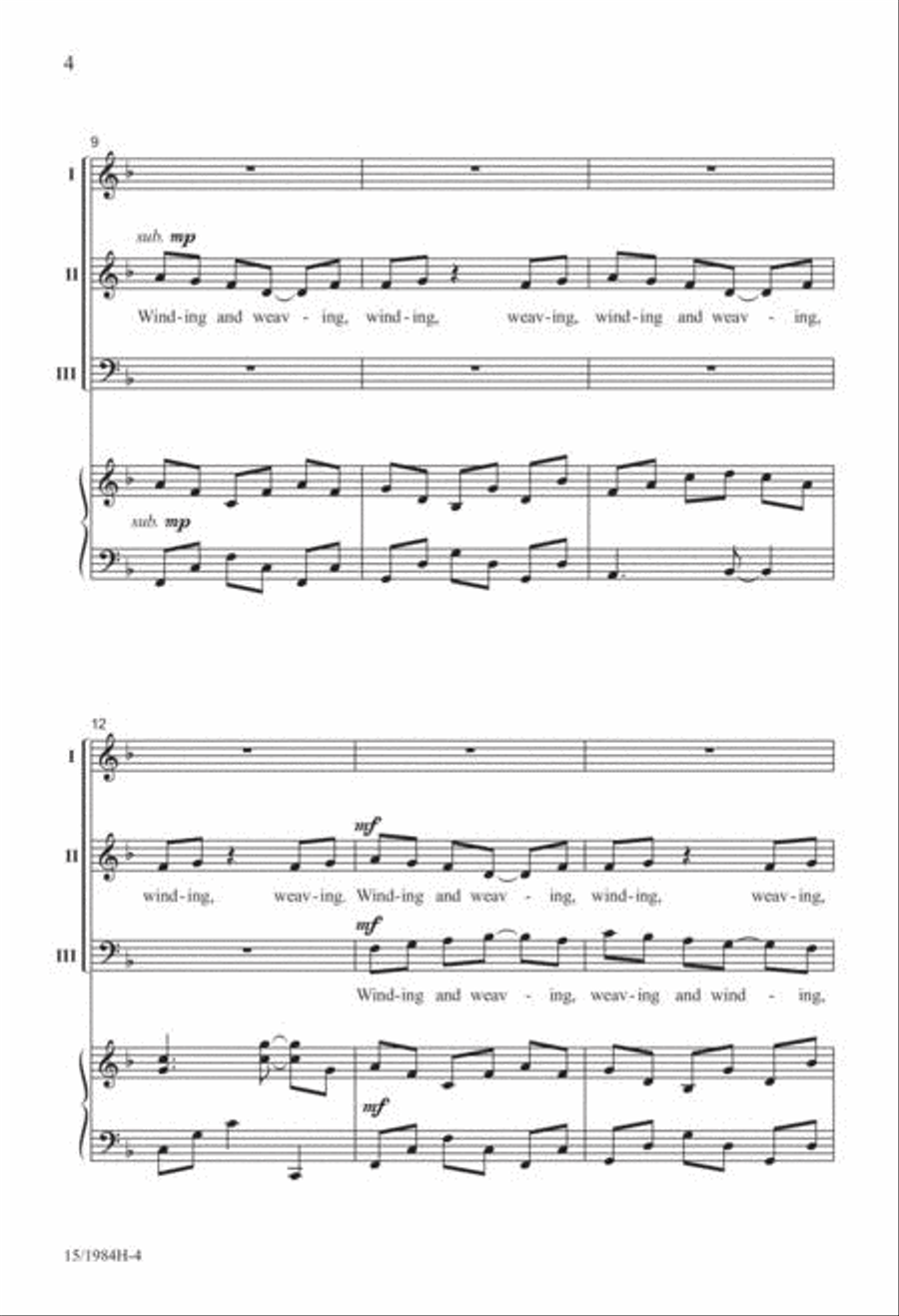 I am Being Woven I am Being Woven 3-Part scores gallery preview page 4