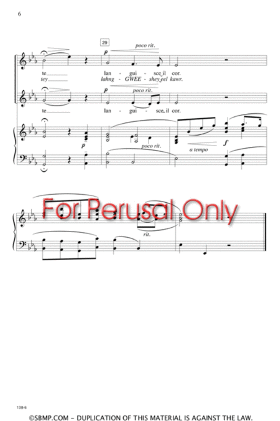 Caro Mio Ben - SA Octavo Caro Mio Ben - SA Octavo SA scores gallery preview page 5