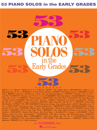 Book cover for 53 Early Grade Solos Pno