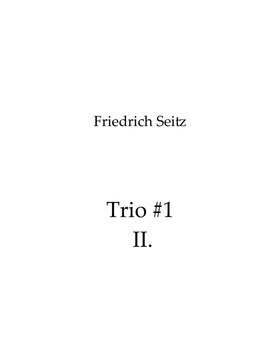 Trio #1 II. Andante espressivo image number null
