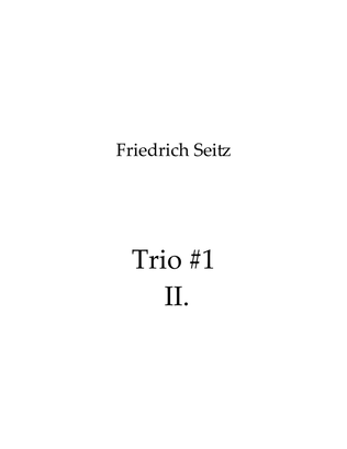Book cover for Trio #1 II. Andante espressivo