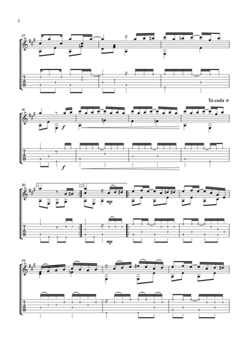 The Entertainer - Scott Joplin for Guitar Solo with tab image number null