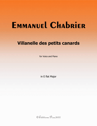 Villanelle des petits canards, by Chabrier, in E flat Major