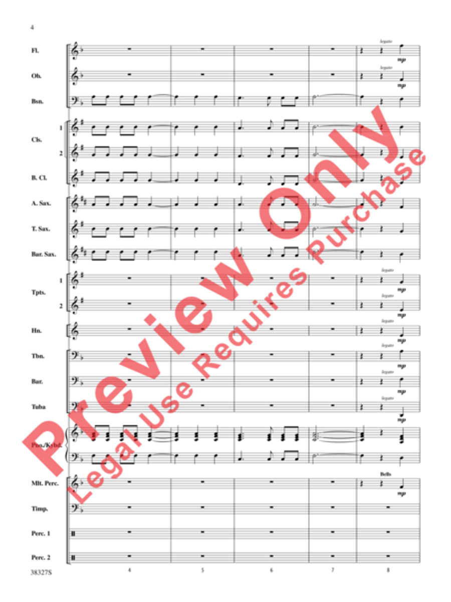 Overture 1812 Concert Band scores gallery preview page 5