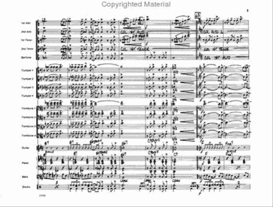 I Love the Nightlife Jazz Ensemble scores gallery preview page 9