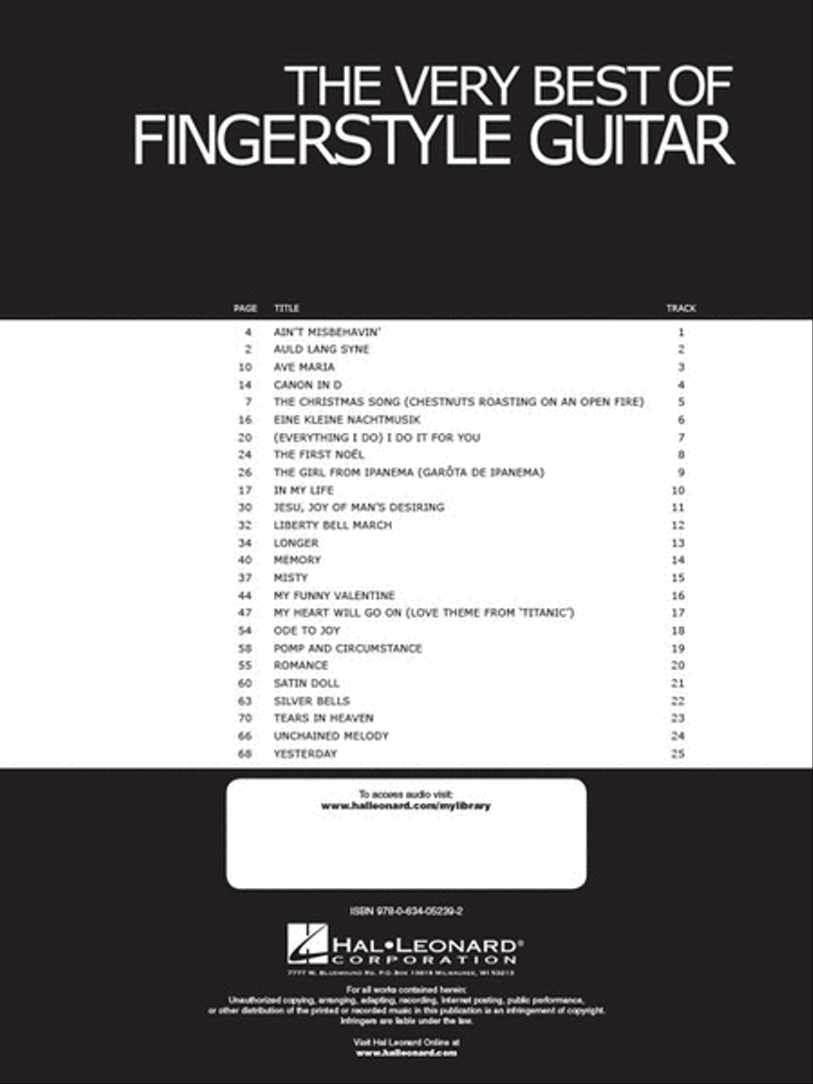 The Very Best of Fingerstyle Guitar Acoustic Guitar scores gallery preview page 2