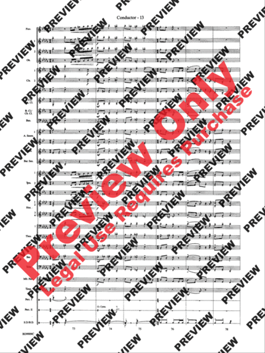 I'm Seventeen Come Sunday Concert Band scores gallery preview page 35