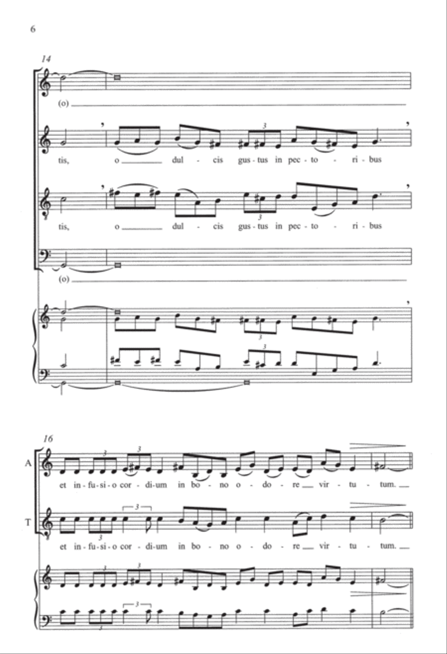 The Hildegard Motets: 5. O ignis Spiritus Paracliti 4-Part scores gallery preview page 6