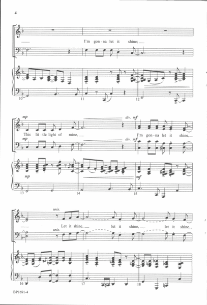 This Little Light of Mine (SATB) image number null