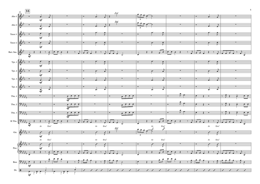 Atchafalaya Jazz Ensemble scores gallery preview page 5