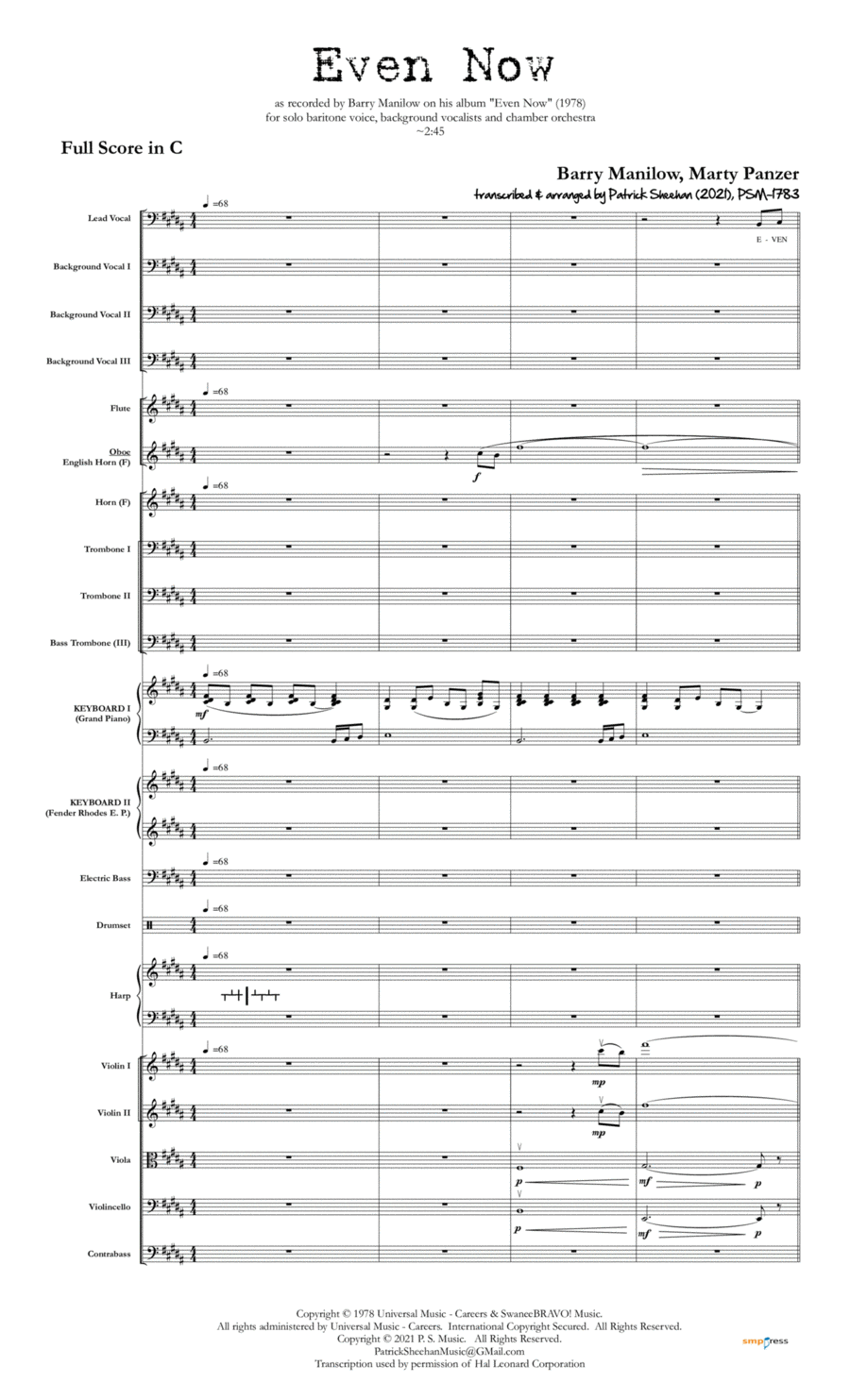 Even Now Chamber Orchestra scores gallery preview page 1