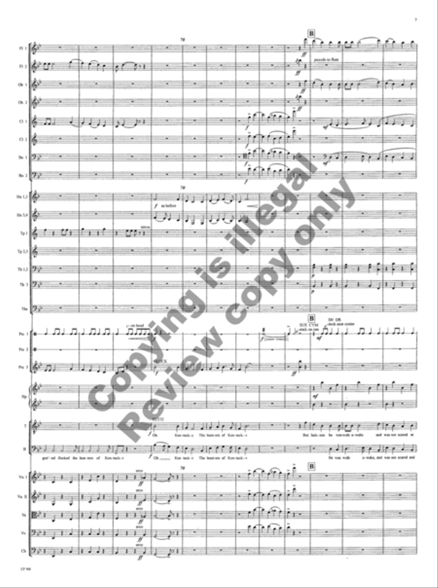 American Folk Song Suite (Orchestra Score) Choir scores gallery preview page 63