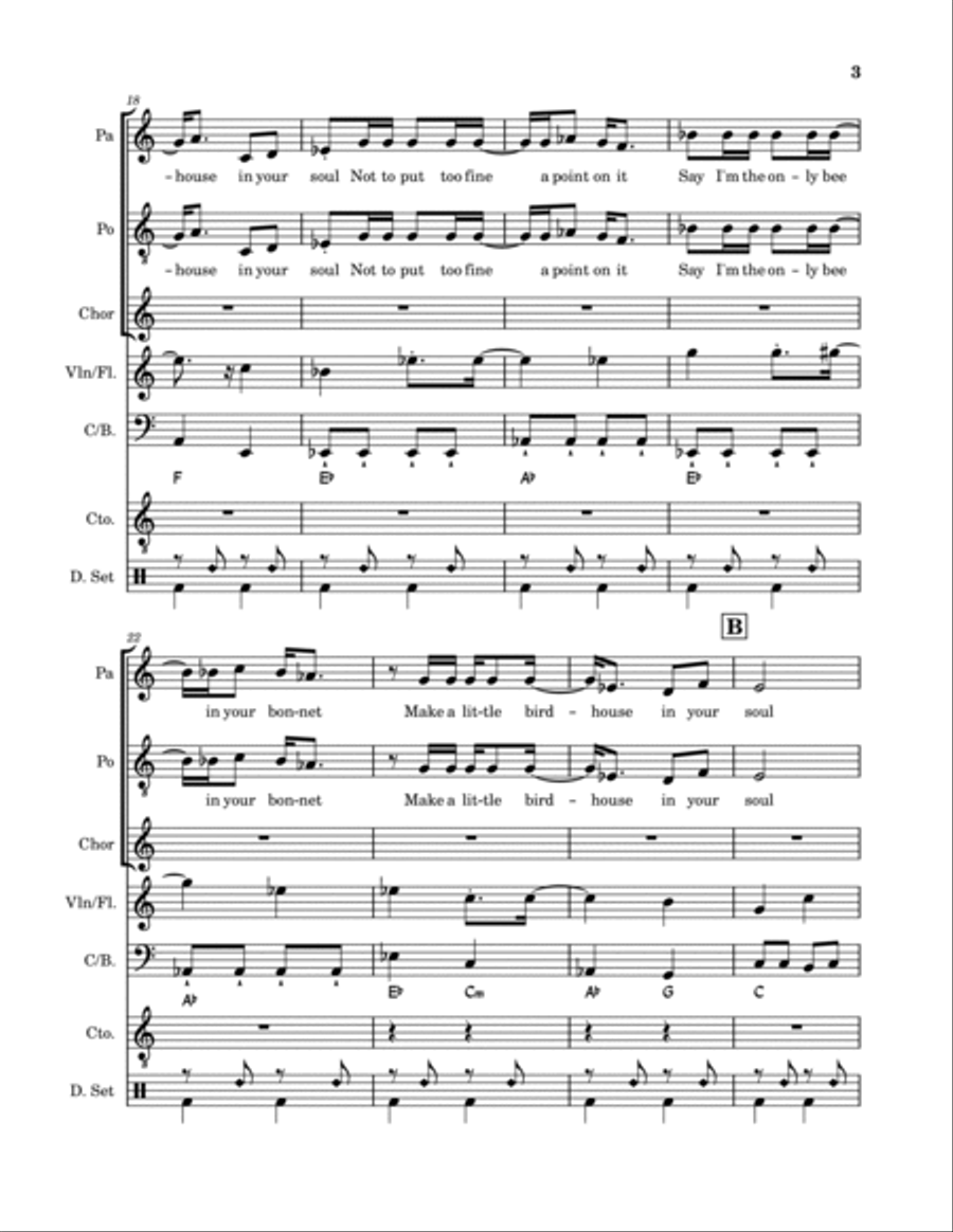 Birdhouse In Your Soul Piano, Vocal, Guitar scores gallery preview page 3